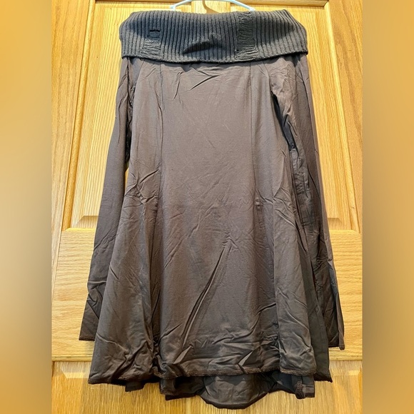 NWT Dolls Kill Current Mood Off Shoulder Forest Sketches Long Sleeved Mini Dress - Picture 12 of 16